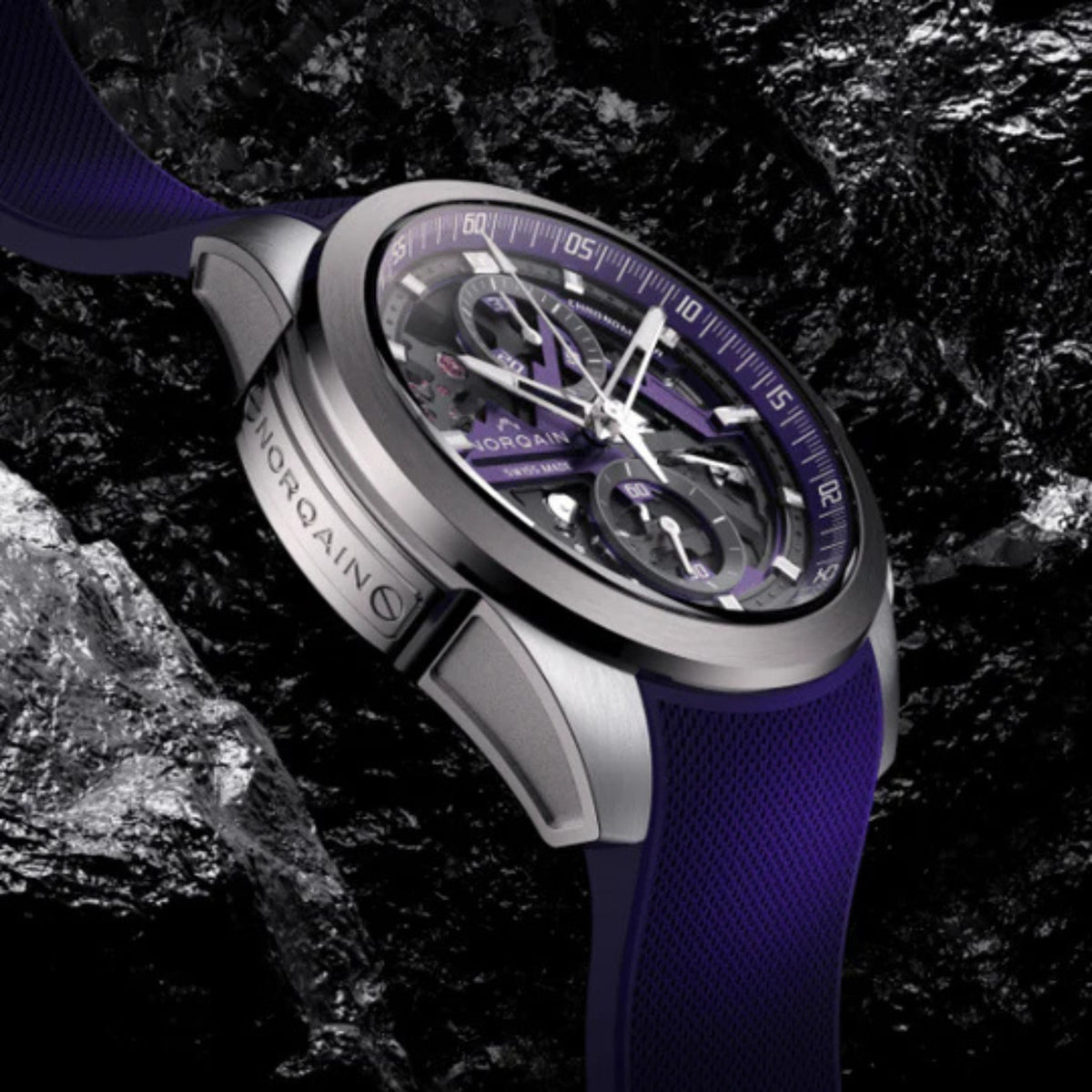 NORQAIN New Watches - INDEPENDENCE WILD ONE SKELETON PURPLE | Manfredi Jewels