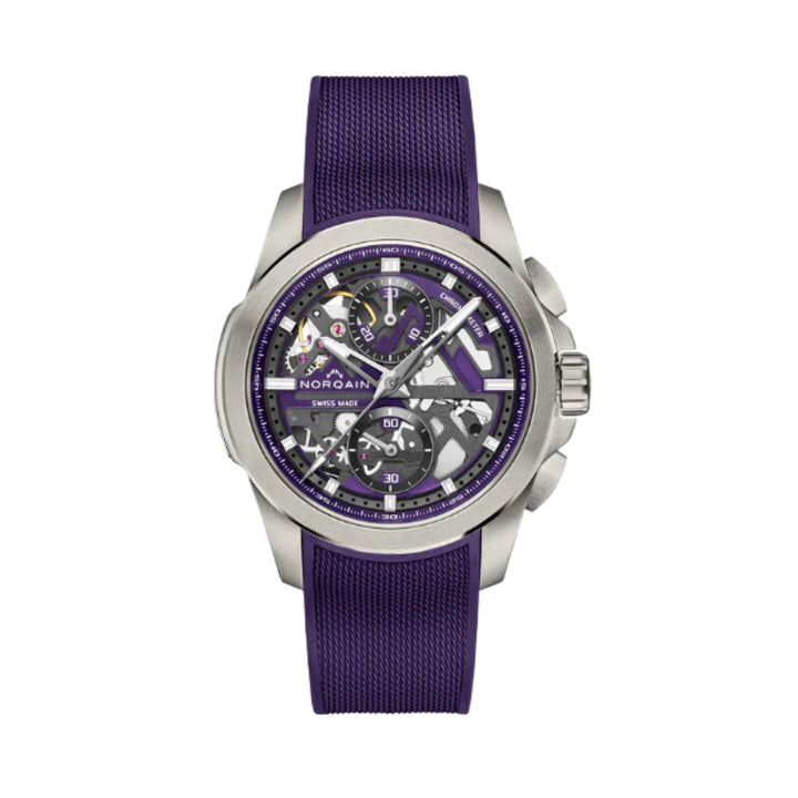 NORQAIN New Watches - INDEPENDENCE WILD ONE SKELETON PURPLE | Manfredi Jewels
