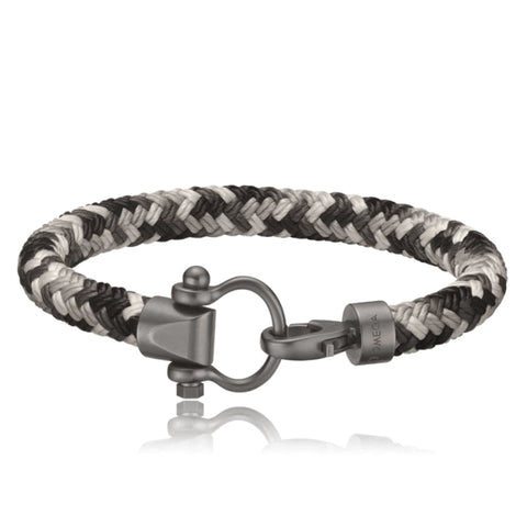 SAILING BRACELET - SNOW BRAIDED NYLON