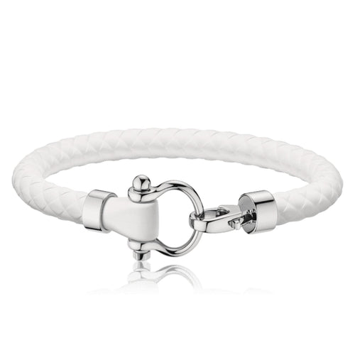 OMEGA Accessories - SAILING BRACELET WHITE RUBBER | Manfredi Jewels