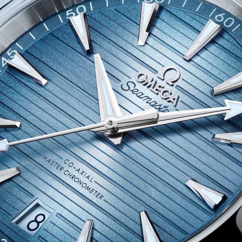 OMEGA New Watches - SEAMASTER AQUA TERRA 150M CO‑AXIAL MASTER CHRONOMETER | Manfredi Jewels