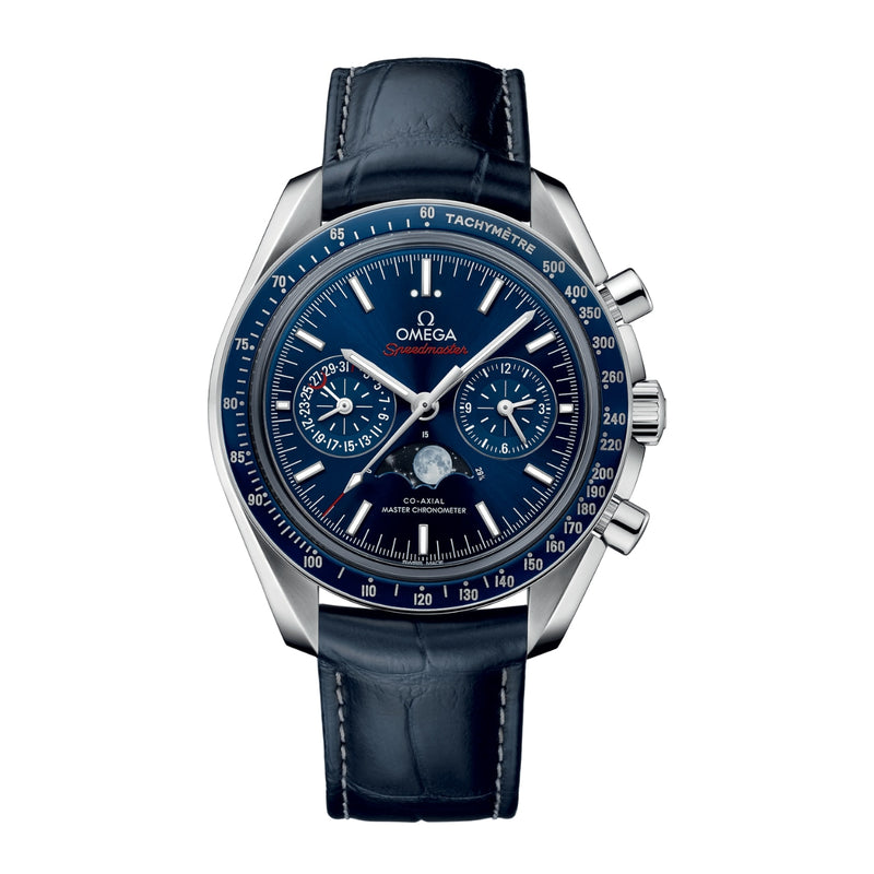OMEGA New Watches - SPEEDMASTER MOONPHASE CO‑AXIAL MASTER CHRONOMETER CHRONOGRAPH | Manfredi Jewels