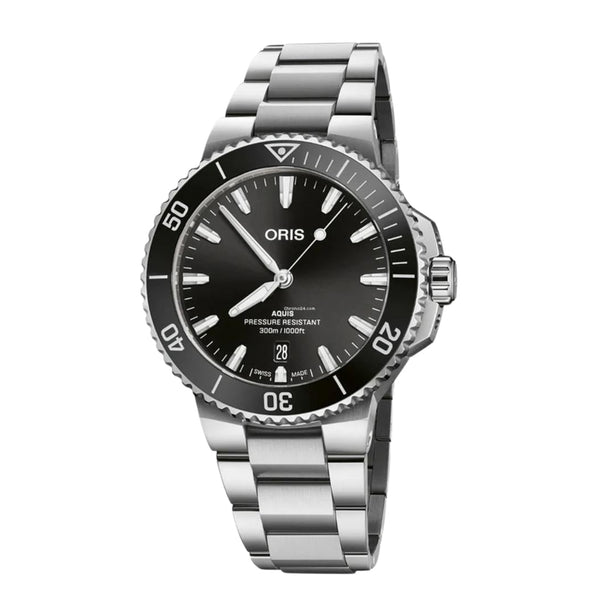 Oris New Watches - AQUIS DATE - BLACK | Manfredi Jewels