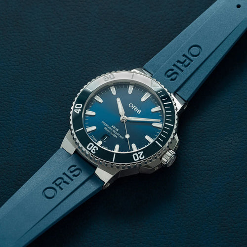 Oris New Watches - AQUIS DATE - BLUE | Manfredi Jewels