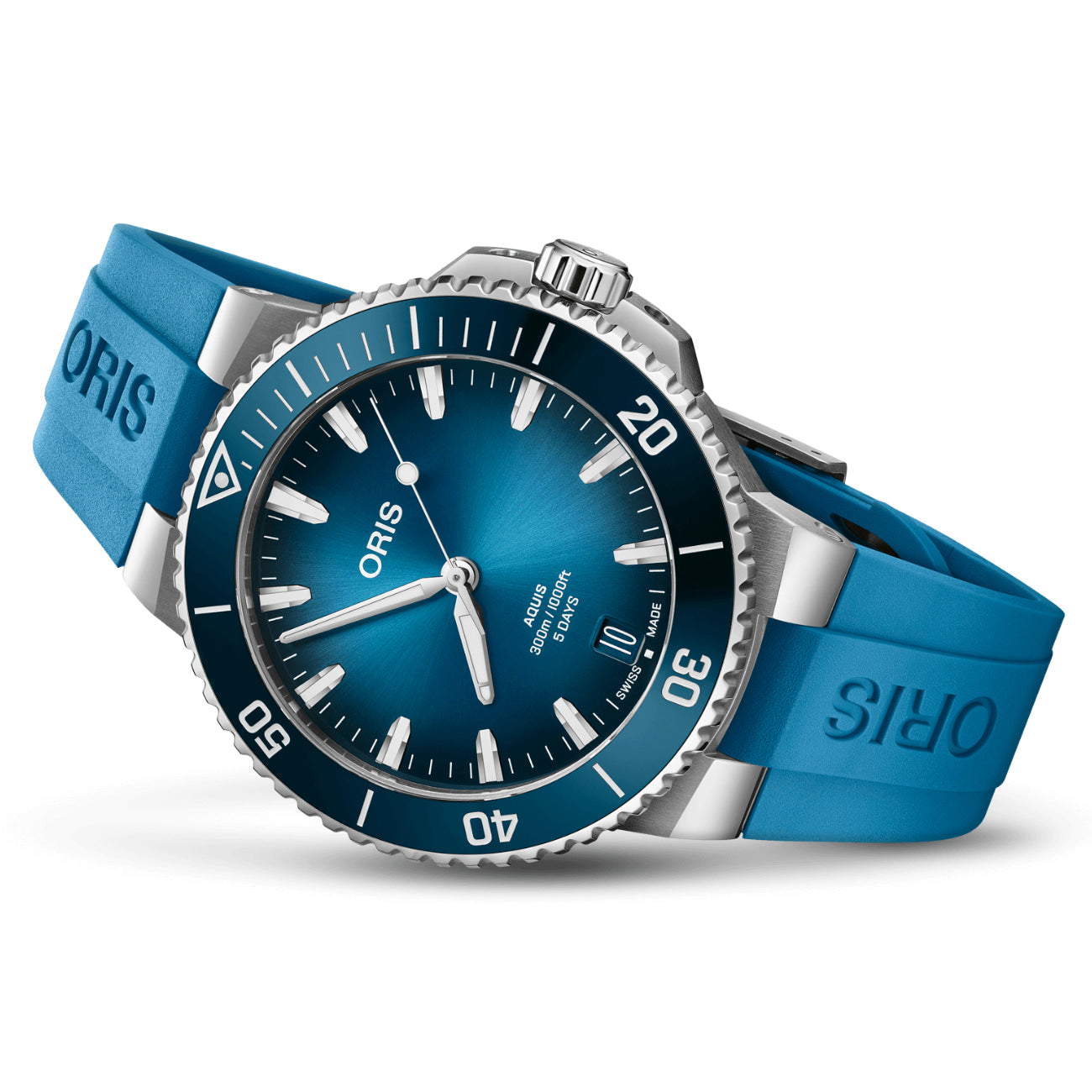 Oris Aquis Date Calibre 400 - Blue - Watches | Manfredi Jewels