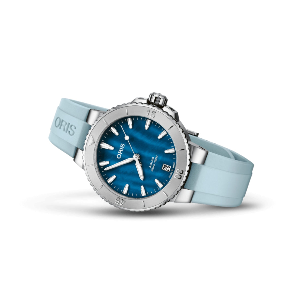 Oris Watches - AQUIS DATE - BLUE MOTHER OF PEARL | Manfredi Jewels