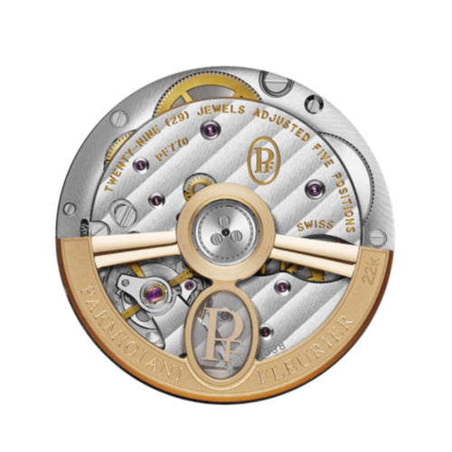 Parmigiani Fleurier Watches - TONDA PF AUTOMATIC STEEL CITRINE ROSE GOLD SAND GREY | Manfredi Jewels