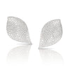 Pasquale Bruni Jewelry - Aleluiá 18K White Gold Pavé Diamond Large Peatal XL Earrings | Manfredi Jewels