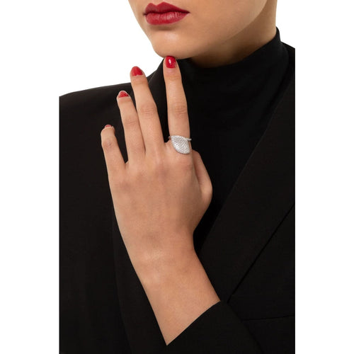 Pasquale Bruni Jewelry - Aleluia 18K White Gold Pavé Diamond Ring | Manfredi Jewels