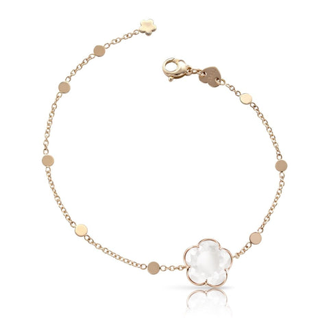 Bon Ton 18K Rose Gold Milky Quartz Bracelet