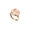Pasquale Bruni Jewelry - Bon Ton 18k Rose Gold Rose Quartz and Diamond Flower Ring | Manfredi Jewels