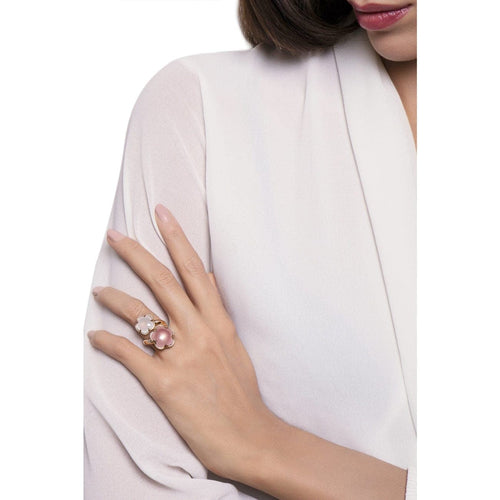 Pasquale Bruni Jewelry - Bon Ton 18K Rose Gold Quartz Diamond Ring | Manfredi Jewels