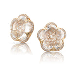 Pasquale Bruni Jewelry - Bon Ton 18k Rose Gold Rock Crystal Diamond Earrings | Manfredi Jewels