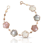 Pasquale Bruni Jewelry - Bouquet Lunaire 18K Rose Gold Moonstone Diamond Bracelet | Manfredi Jewels