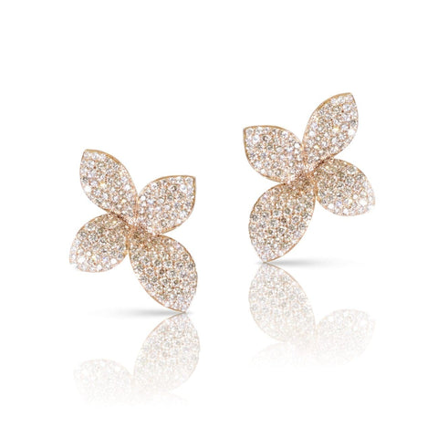 Giardini Segreti 18k Rose Gold Diamond Earrings
