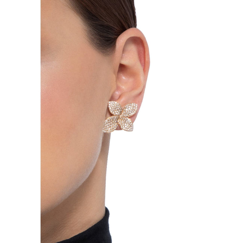 Pasquale Bruni Jewelry - Giardini Segreti 18k Rose Gold Diamond Earrings | Manfredi Jewels