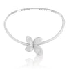 Pasquale Bruni Jewelry - Giardini Segreti 18K White Gold Diamond Pavé Single Flower Collier Necklace | Manfredi Jewels