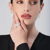 Pasquale Bruni Jewelry - Giardini Segreti 18K White Gold Pavé Diamond Ring | Manfredi Jewels