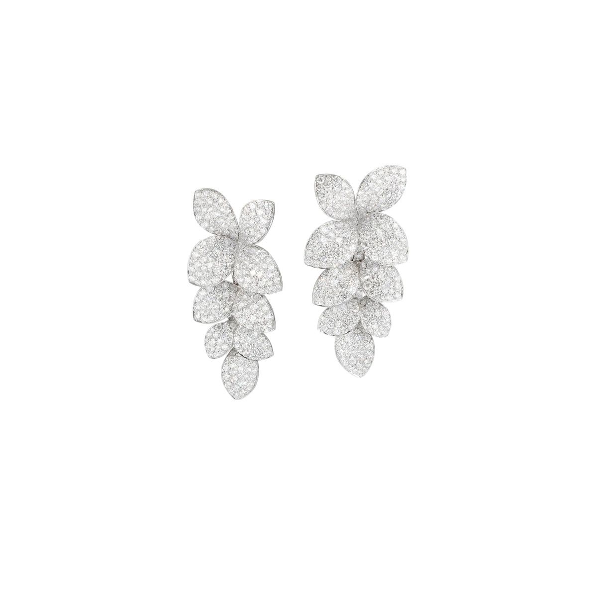 Pasquale Bruni Jewelry - Heart to Earth 18K White Gold Diamond Earrings | Manfredi Jewels