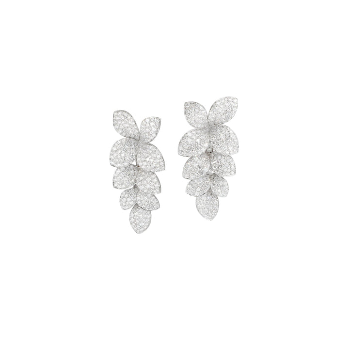 Pasquale Bruni Jewelry - Heart to Earth 18K White Gold Diamond Earrings | Manfredi Jewels
