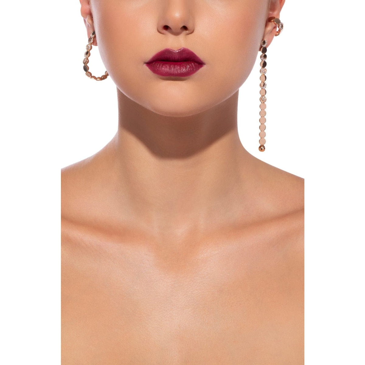 Pasquale Bruni Jewelry - Luce Earrings 18K Rose Gold Diamonds Drop Earrings | Manfredi Jewels