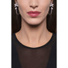 Pasquale Bruni Jewelry - Petit Garden 18K White Gold Pavé Diamond Large Flower Pendant Earrings | Manfredi Jewels