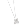 Pasquale Bruni Jewelry - Petit Garden 18K White Gold Pavé Diamond Small Flower Necklace | Manfredi Jewels