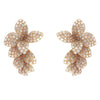 Pasquale Bruni Jewelry - Stella In Fiore 18K Rose Gold Pavé Diamond Earrings | Manfredi Jewels