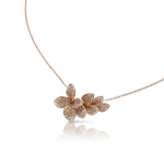 Pasquale Bruni Jewelry - Stella in Fiore 18K Rose Gold Pavé Diamond Necklace | Manfredi Jewels