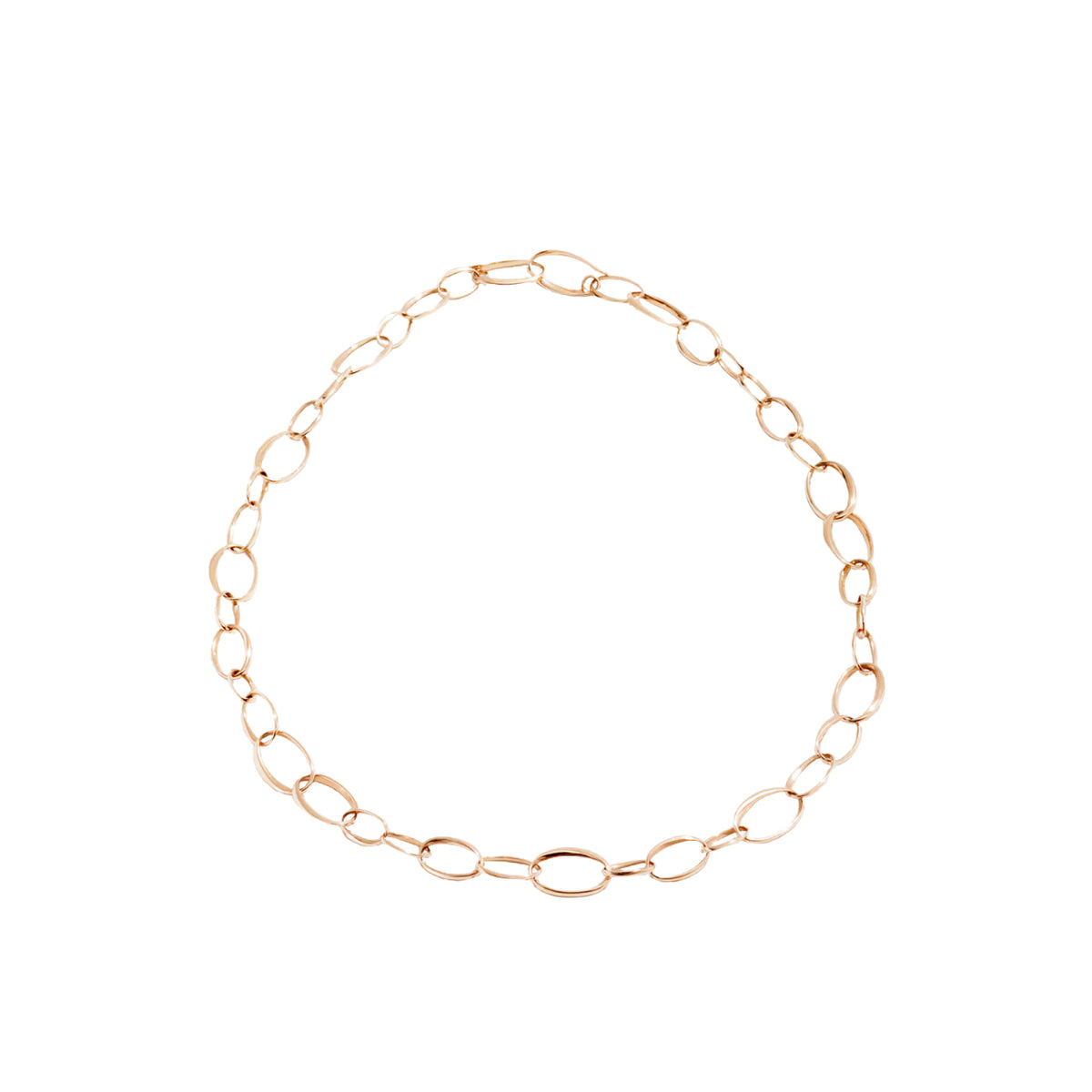 Pomellato Jewelry - 18K Rose Gold Solo Link Necklace | Manfredi Jewels