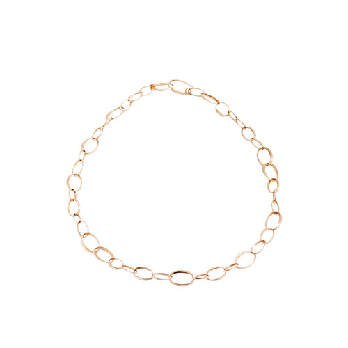 Pomellato Jewelry - 18K Rose Gold Solo Link Necklace | Manfredi Jewels