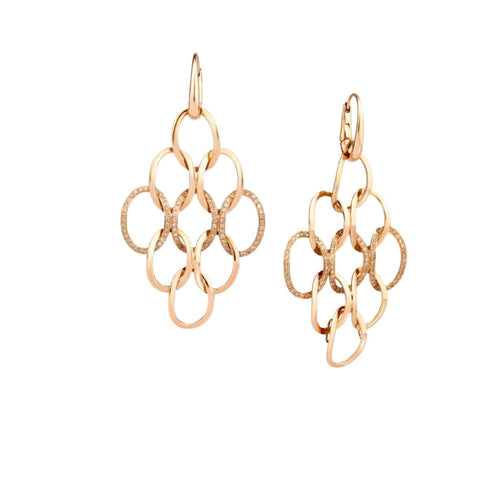 Pomellato Jewelry - Brera Chandelier 18K Rose Gold Earrings | Manfredi Jewels