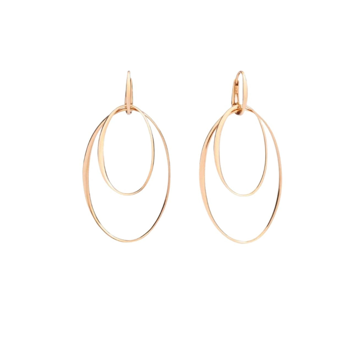 Pomellato Jewelry - Catene 18K Rose Gold Bold Links Drop Earrings | Manfredi Jewels