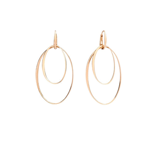 Pomellato Jewelry - Catene 18K Rose Gold Bold Links Drop Earrings | Manfredi Jewels