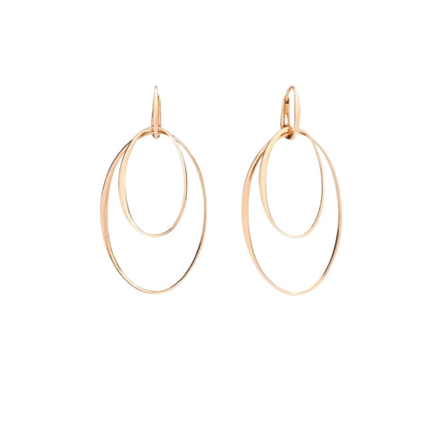 Catene 18K Rose Gold Bold Links Drop Earrings