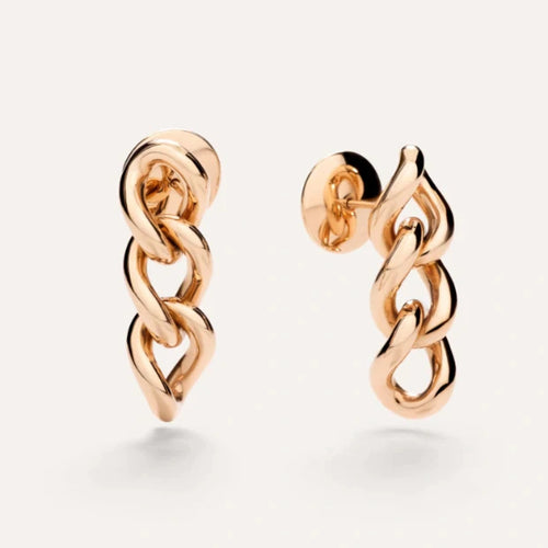 Pomellato Jewelry - Catene 18K Rose Gold Drop Earrings | Manfredi Jewels