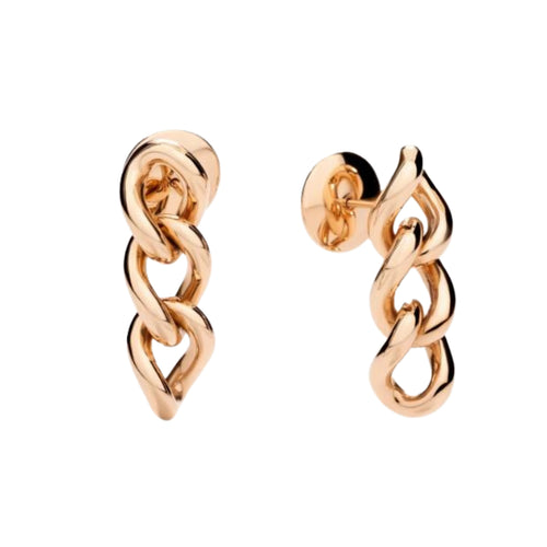Pomellato Jewelry - Catene 18K Rose Gold Drop Earrings | Manfredi Jewels