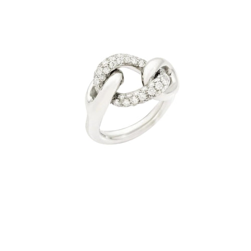 Pomellato Jewelry - Catene 18K White Gold Diamond Ring | Manfredi Jewels