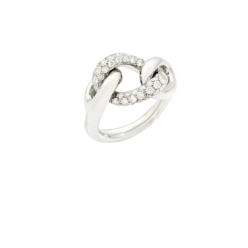 Pomellato Jewelry - Catene 18K White Gold Diamond Ring | Manfredi Jewels