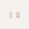 Pomellato Jewelry - Iconica 18K Rose Gold Bold Diamonds Pavé Hoop Earrings | Manfredi Jewels