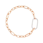 Pomellato Jewelry - Iconica 18K Rose Gold Chain Diamond Link Necklace | Manfredi Jewels