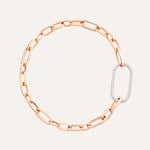 Pomellato Jewelry - Iconica 18K Rose Gold Chain Diamond Link Necklace | Manfredi Jewels