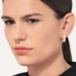 Pomellato Jewelry - Iconica 18K Rose Gold Diamond Hoop Earrings | Manfredi Jewels