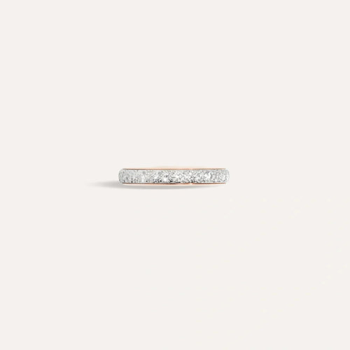 Pomellato Jewelry - Iconica 18K Rose Gold Diamond Pavé Band Ring | Manfredi Jewels