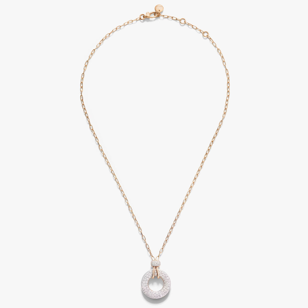 Pomellato Jewelry - Iconica 18K Rose Gold Diamond Pendant Necklace | Manfredi Jewels