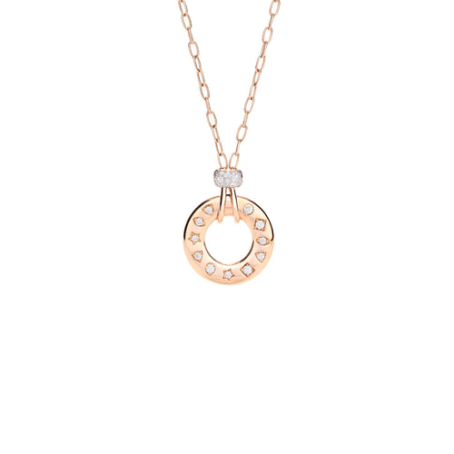 Pomellato Jewelry - Iconica 18K Rose Gold Diamond Pendant Necklace | Manfredi Jewels