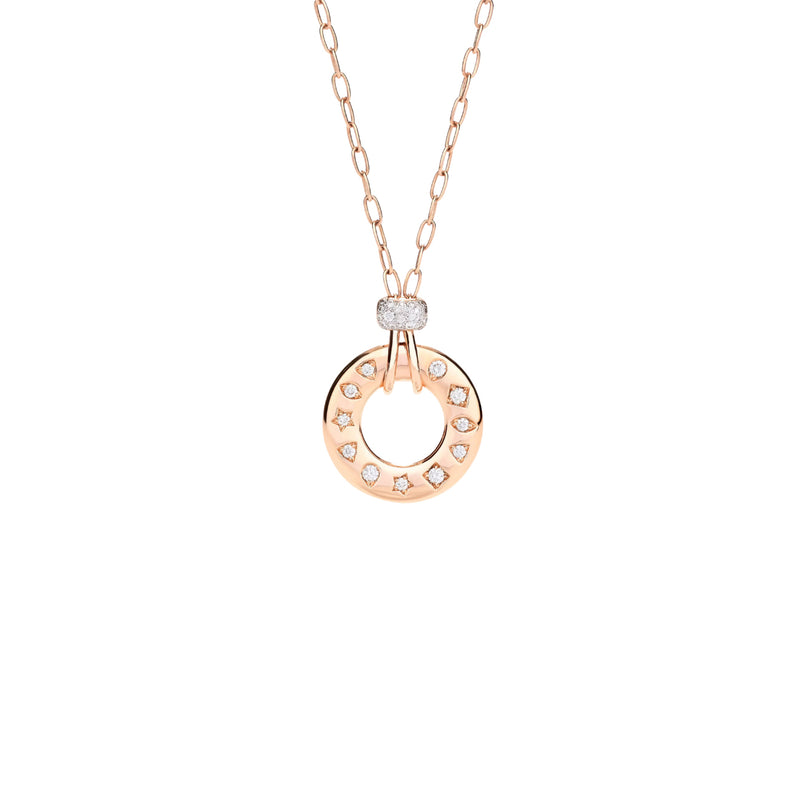 Pomellato Jewelry - Iconica 18K Rose Gold Diamond Pendant Necklace | Manfredi Jewels