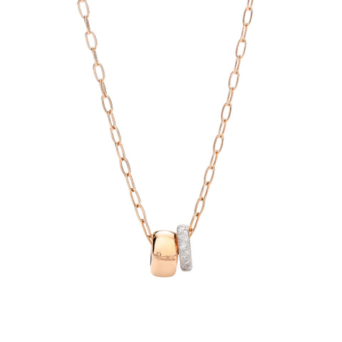 Iconica 18K Rose Gold Diamond Pendant Necklace