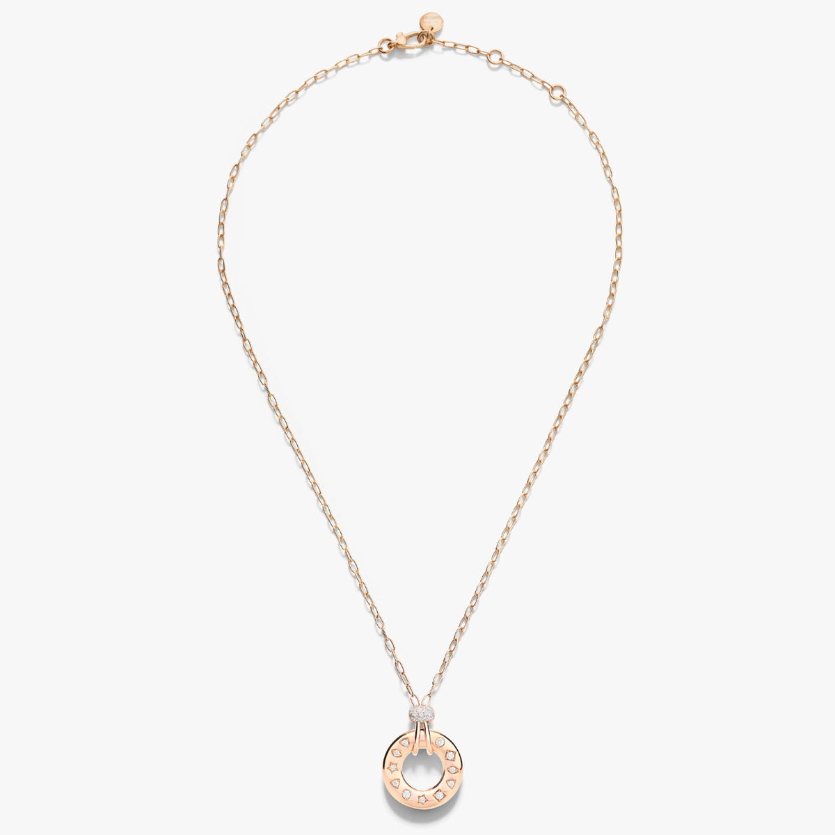 Pomellato Jewelry - Iconica 18K Rose Gold Diamond Pendant Necklace | Manfredi Jewels