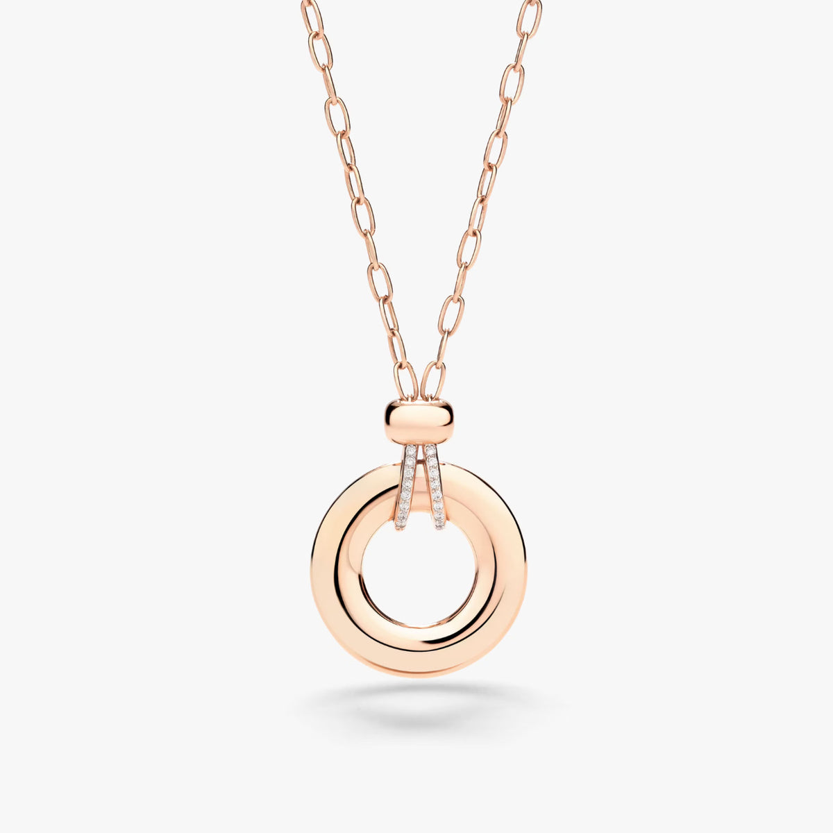 Pomellato Jewelry - Iconica 18K Rose Gold Diamond Pendant Necklace | Manfredi Jewels